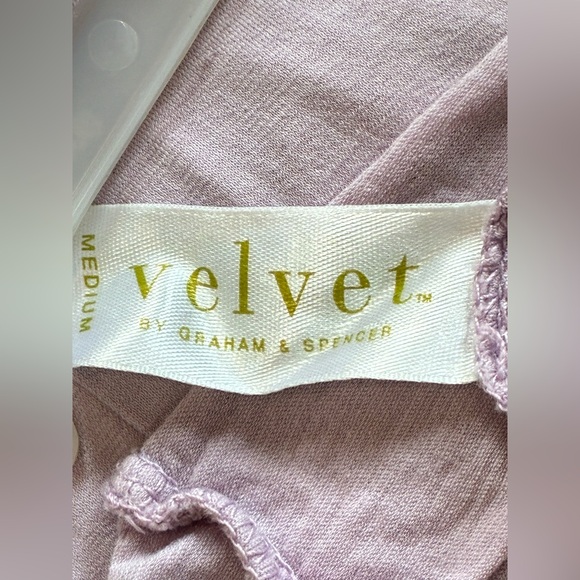 Velvet By Graham & Spencer Purple Strapless Dress. Size Medium. - Picture 4 of 10